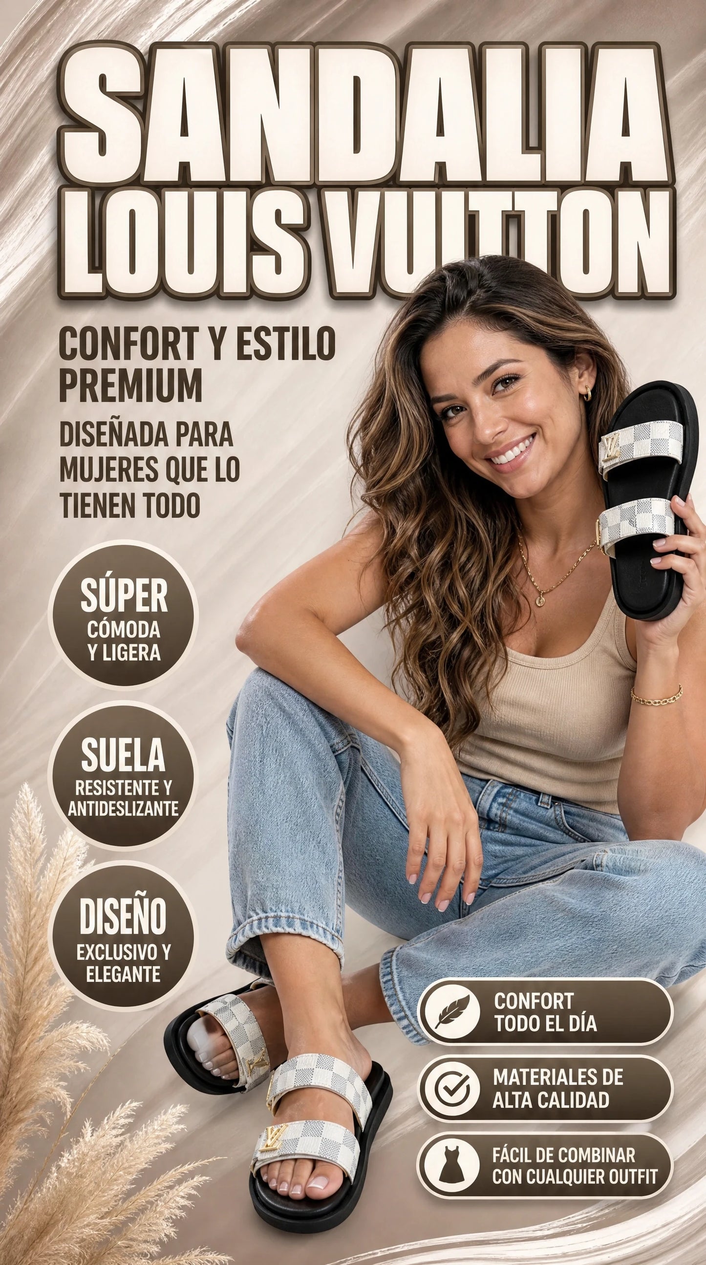 SANDALIAS LOUIS VUITTON - VERSATILIDAD Y ELEGANCIA AL MEJOR PRECIO.