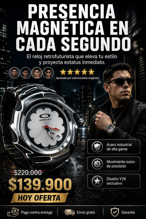 RELOJ OAKLEY BLADE  PREMIUM - UN ACCESORIO QUE ROBA MIRADAS