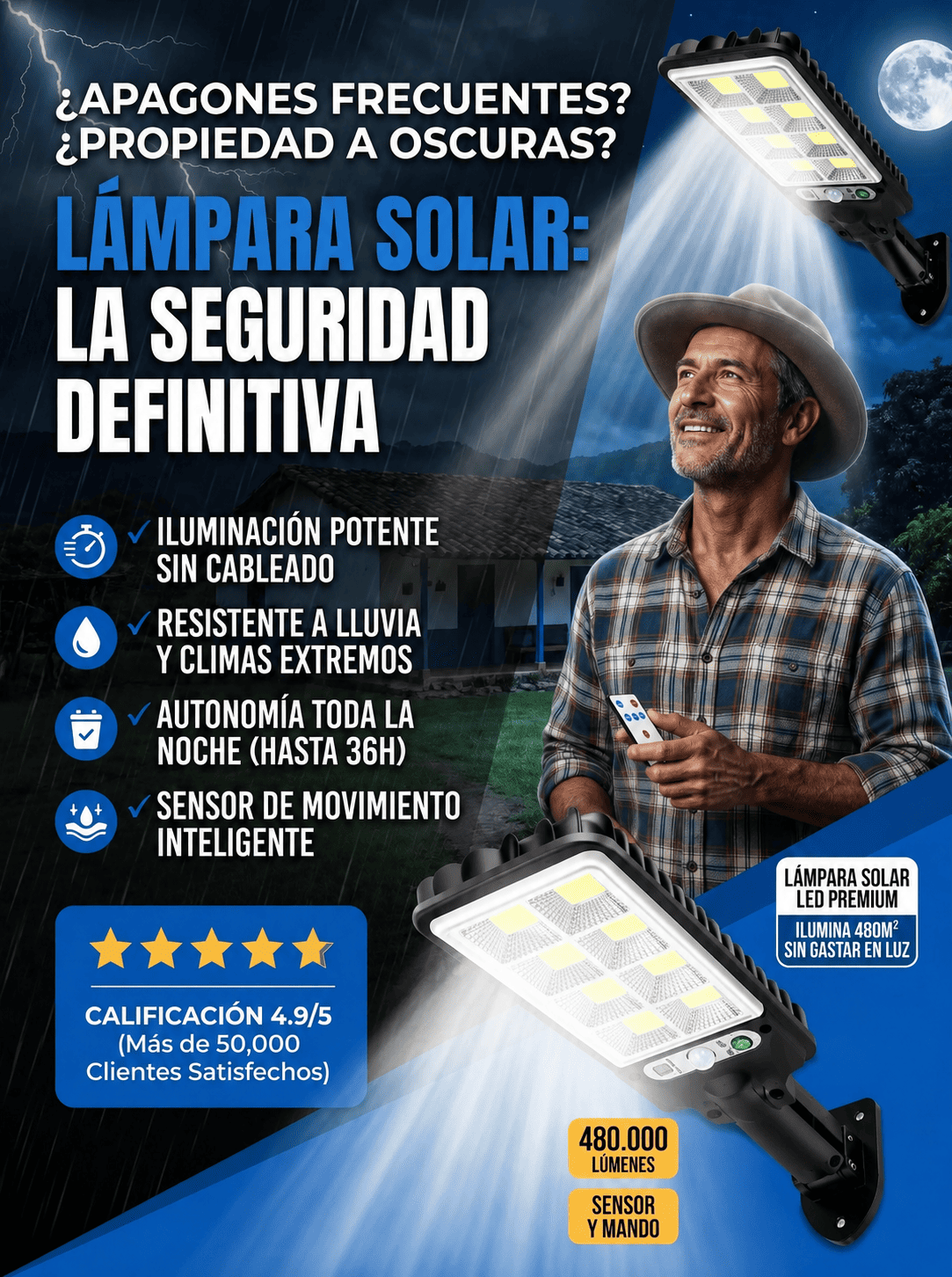 NOCTIS SOLAR™ Lampara solar Premium