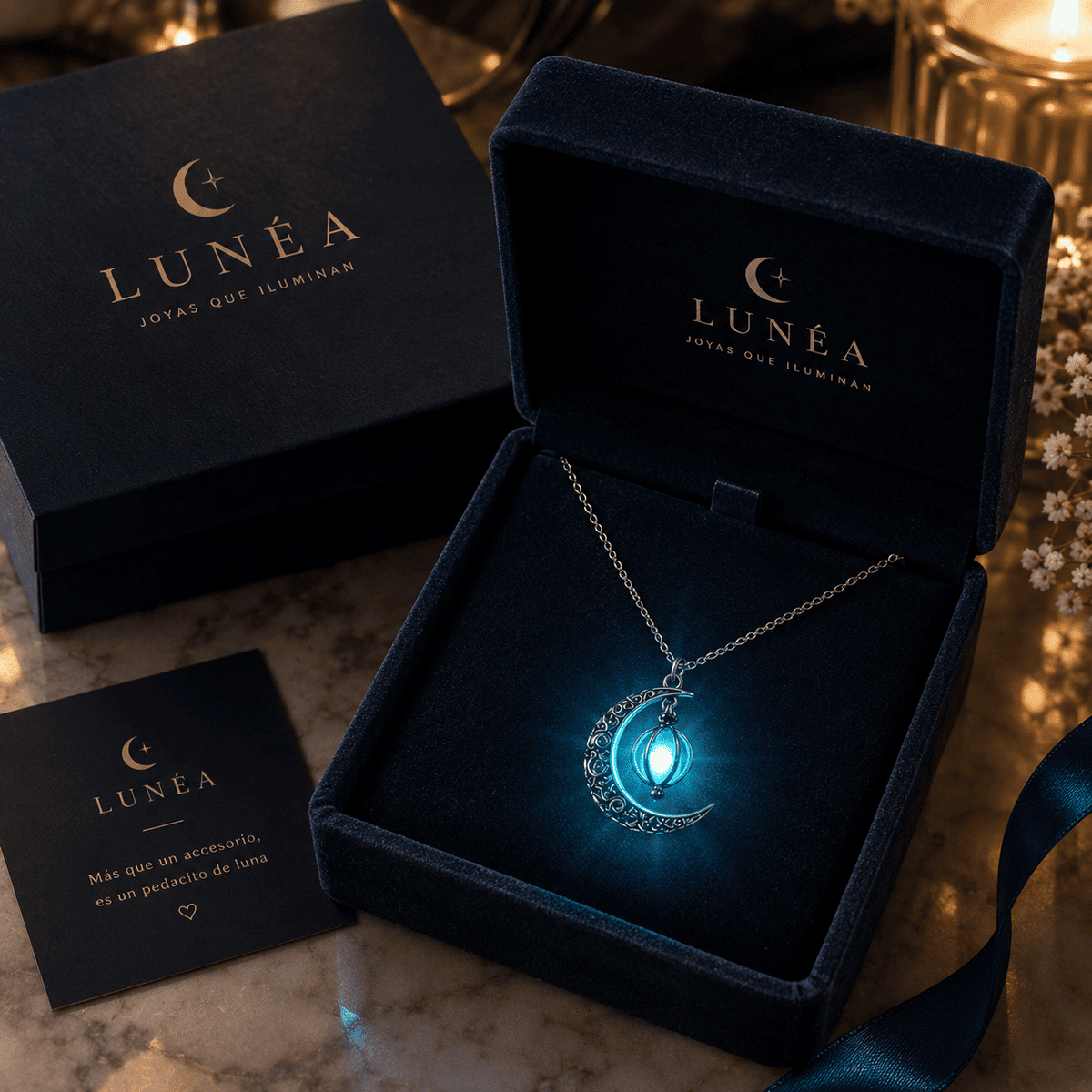 Lunea™ Collar luna brillante
