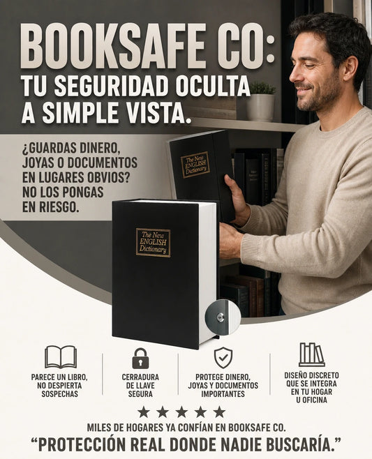 BookSafe CO Caja Fuerte Con Llave Forma Libro