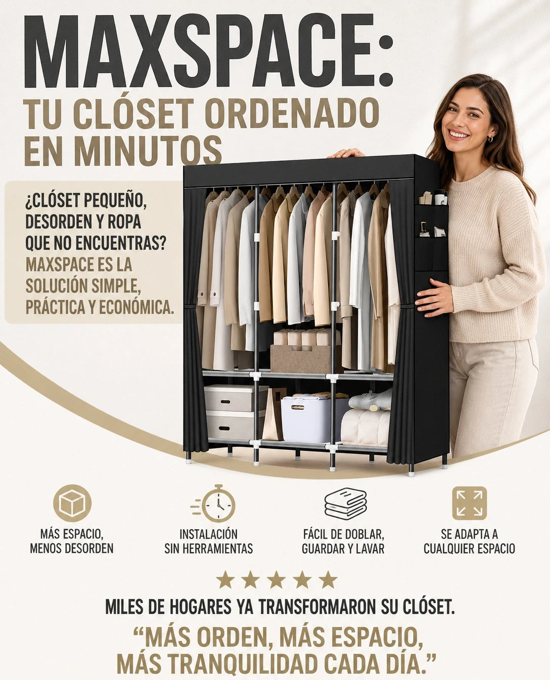Closet organizador portati SpaceMax™